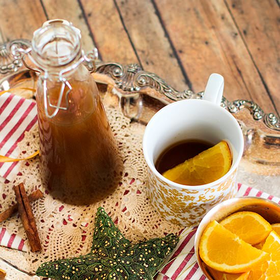 Bourbon Spiked Russian Tea