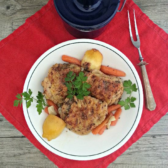 Lemon and Garlic Roasted Chicken