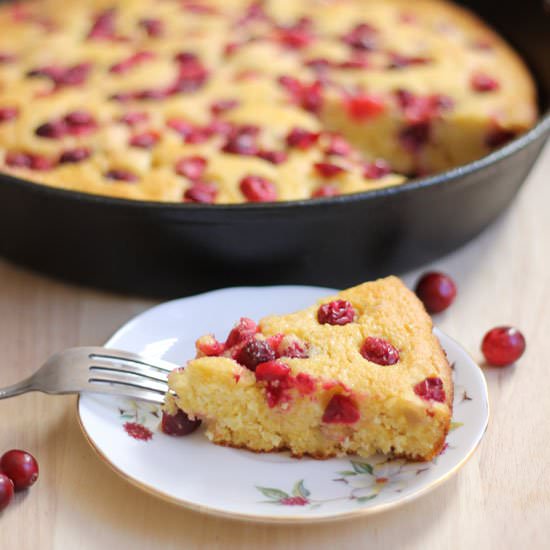 Cranberry Cornmeal Cake