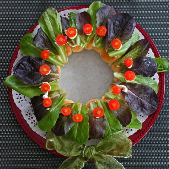 Wreath Bread for Christmas