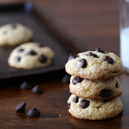 Cake Mix Dark Chocolate Chip Cookie