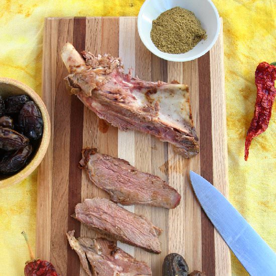 Roast Goat Shoulder Sweetly Spiced