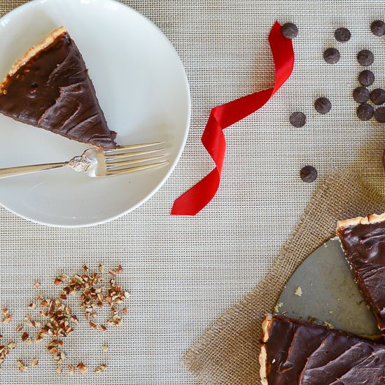 Chocolate Honey Caramel Tart