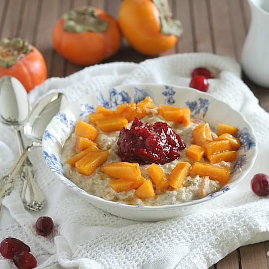 Persimmon & Cranberry Oats