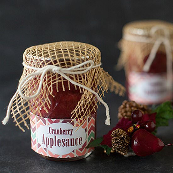 Christmas Cranberry Applesauce