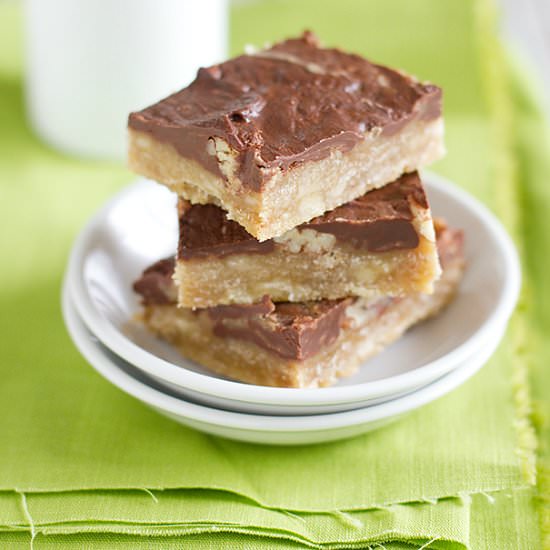 Chocolate Pecan Toffee Bars