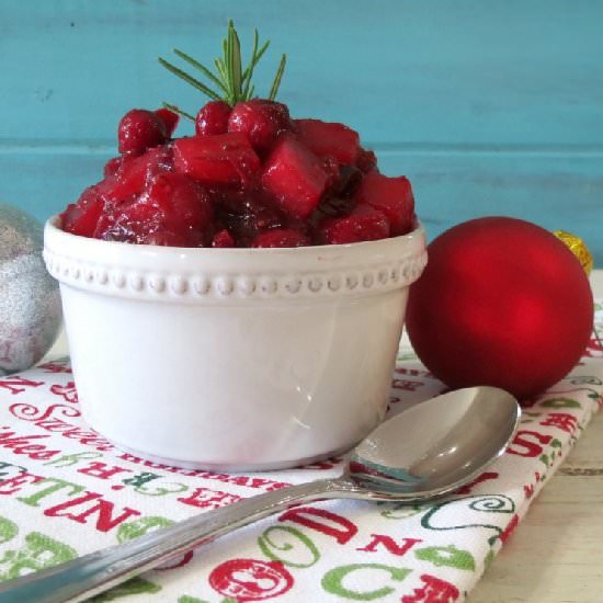 Cranberry, Pear & Rosemary Chutney