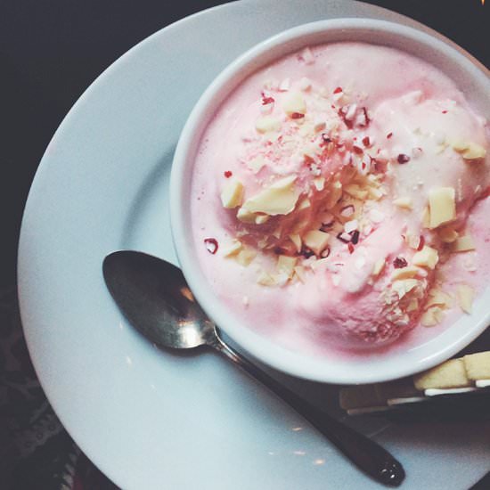 White Hot Cocoa Peppermint Affogato
