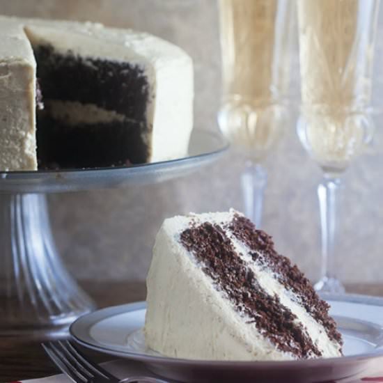 Chocolate Eggnog Cake