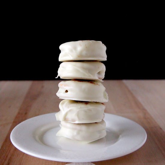 White Chocolate Covered Oreos