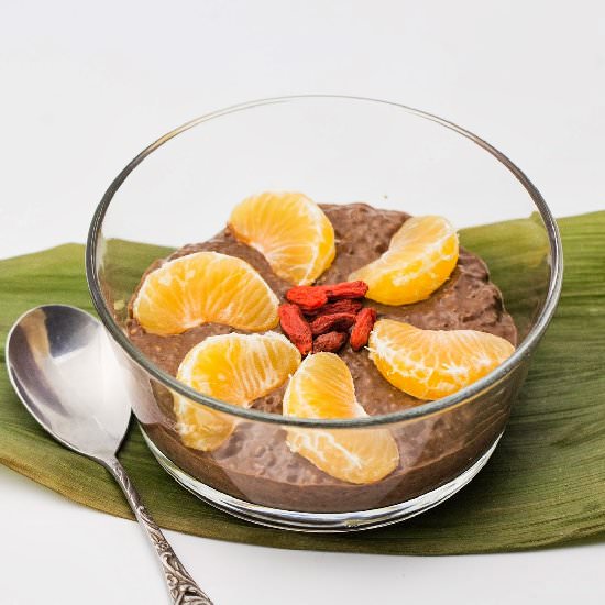 Chocolate Gingerbread Chia Pudding