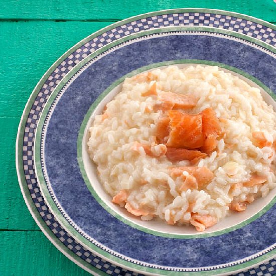 Smoked Salmon and Vodka Risotto