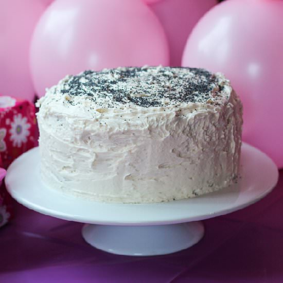 Almond Poppy Seed Spice Cake