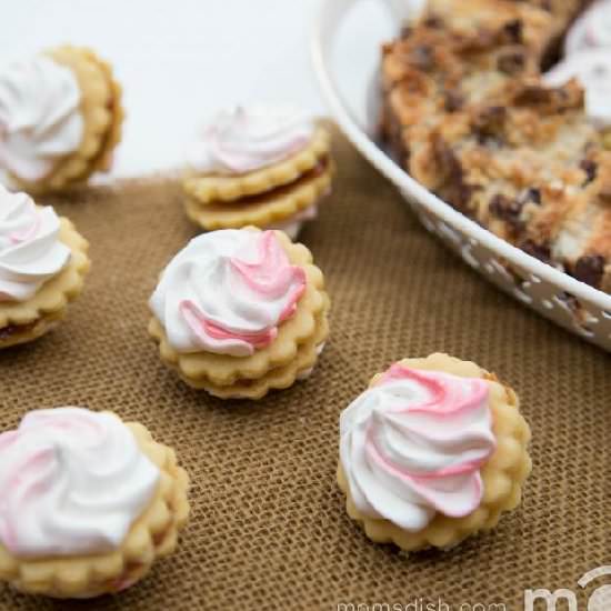 Meringue Sugar Cookies with Jam