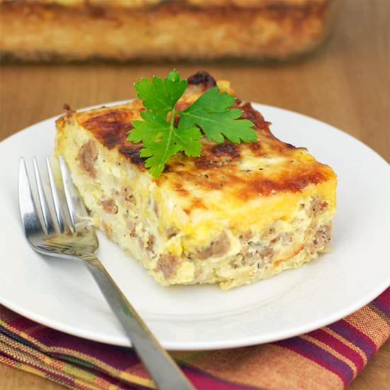 Cheesy Sausage Breakfast Casserole