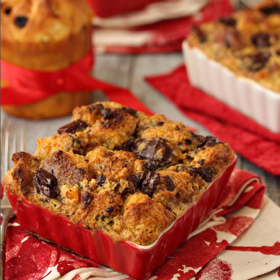 Pannetone Bread Pudding