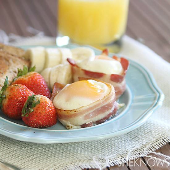 Bacon Wrapped Egg Cups