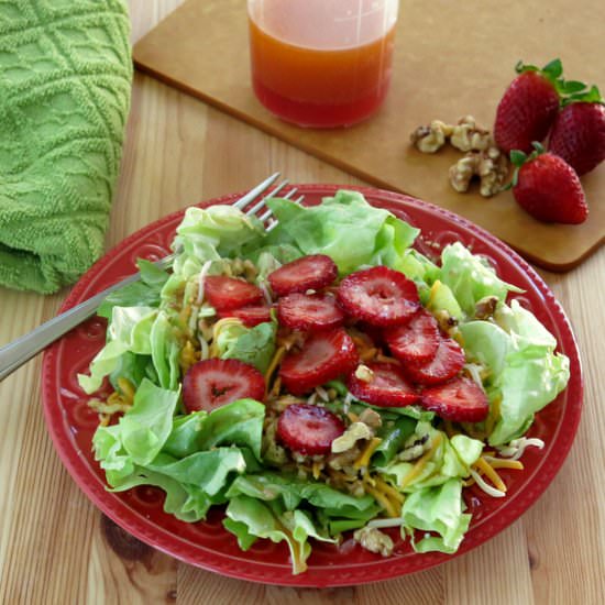 Red Wine Vinaigrette over Greens