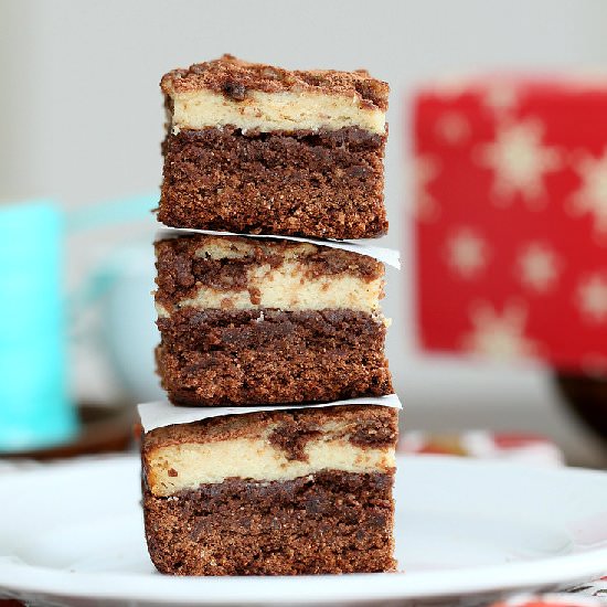 Tiramisu cheesecake brownies
