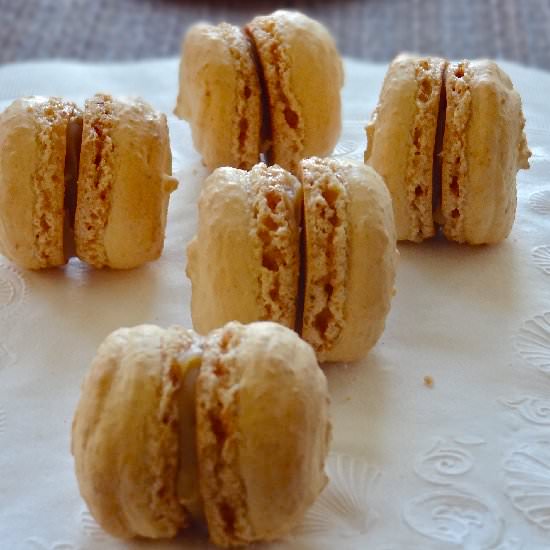 Peanut Butter and Jam Macarons