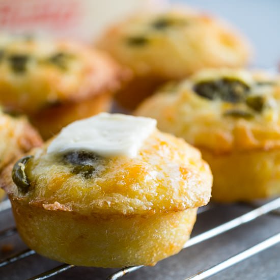 Low Carb Cheddar Jalapeno Biscuits