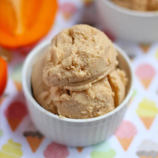 Persimmon Coconut Ice Cream