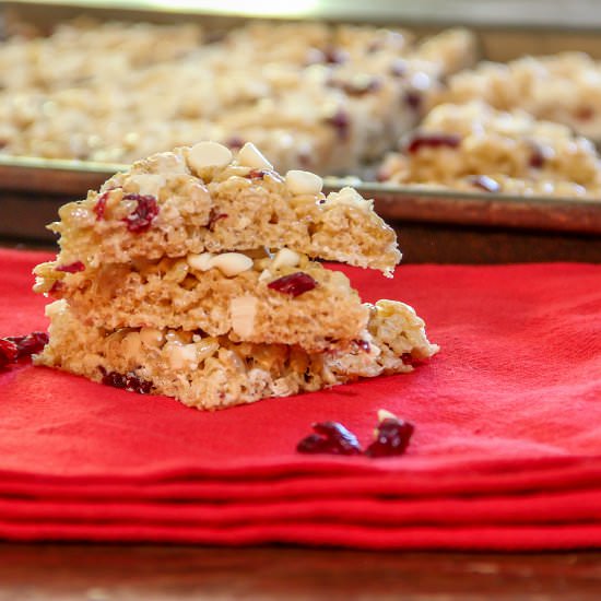 Cranberry and White Choc RK Treats