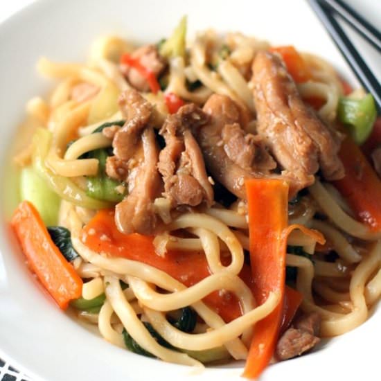 Korean Style Udon Noodles