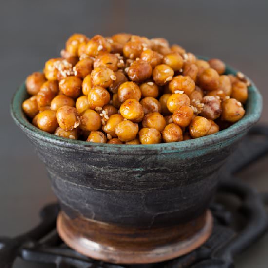 Roasted Chickpeas with Ginger