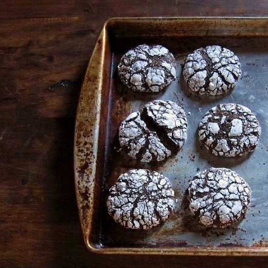 Chocolate Molasses Ginger Cookies