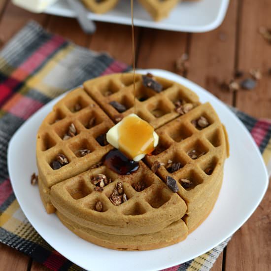 Gluten Free Gingerbread Waffles