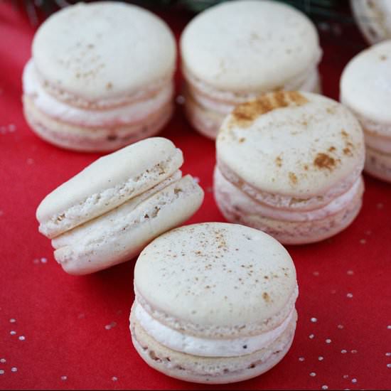 Eggnog Macarons