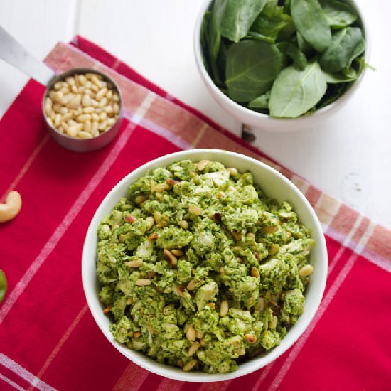 Crock-Pot Pesto Chicken Salad