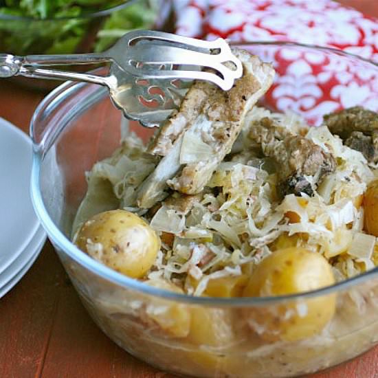 Slow Cooker Potato & Spareribs