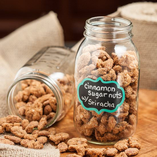 Sriracha Cinnamon Sugar Nuts