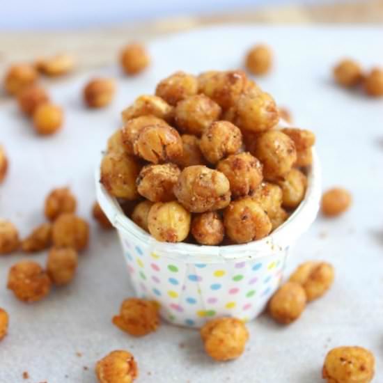 Simple Oven Roasted Chickpeas