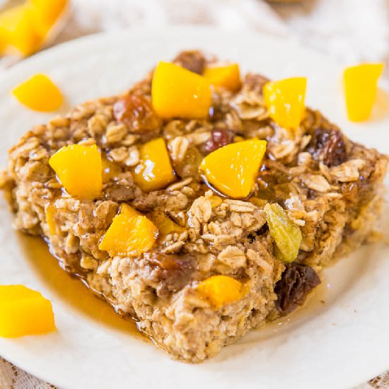 Peaches & Coconut Cream Banana Oats