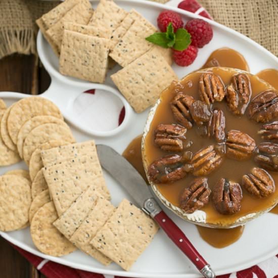 Baked Camembert with Caramel