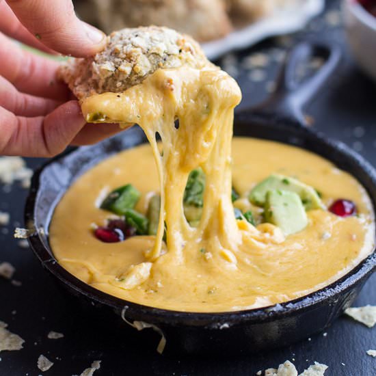 Crispy Ravioli with Queso Fundido