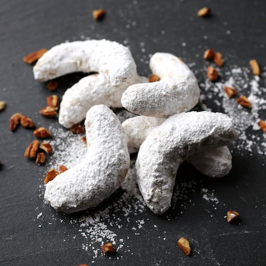 Pecan Crescent Cookies
