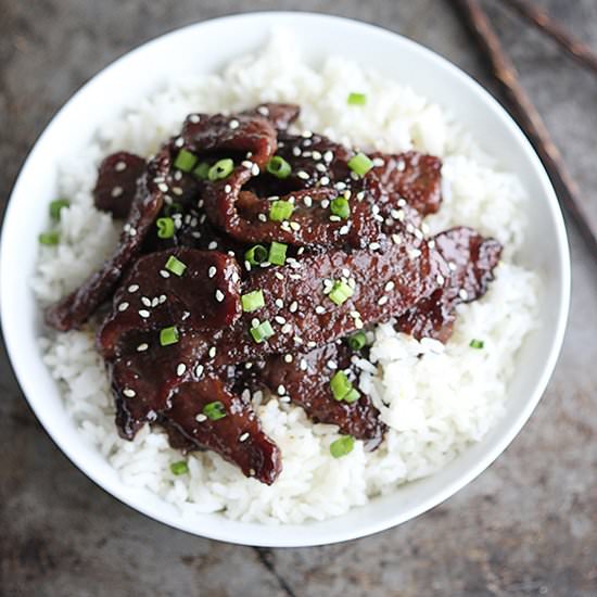 Copycat PF Chang’s Mongolian Beef