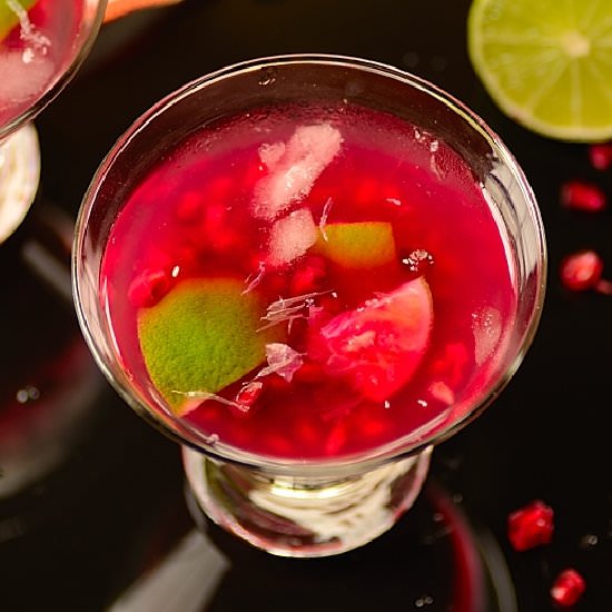 Pomegranate Caipirinha