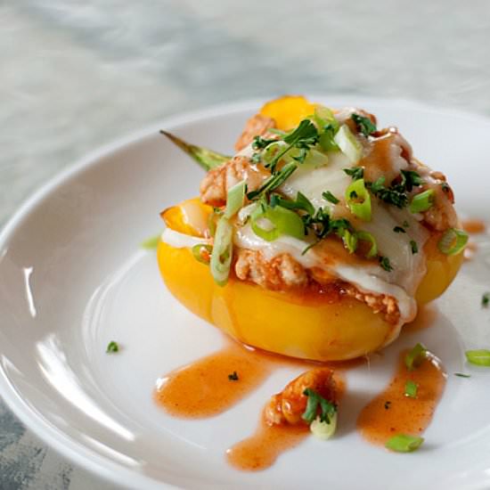 Cheesy Baked Enchilada Peppers