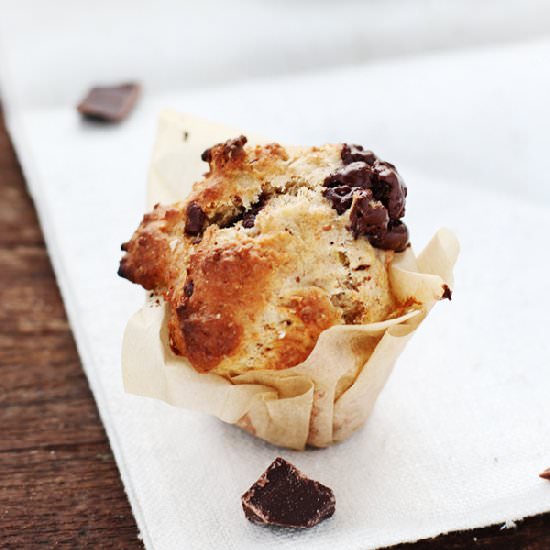 Whole Wheat Chocolate Chip Muffins