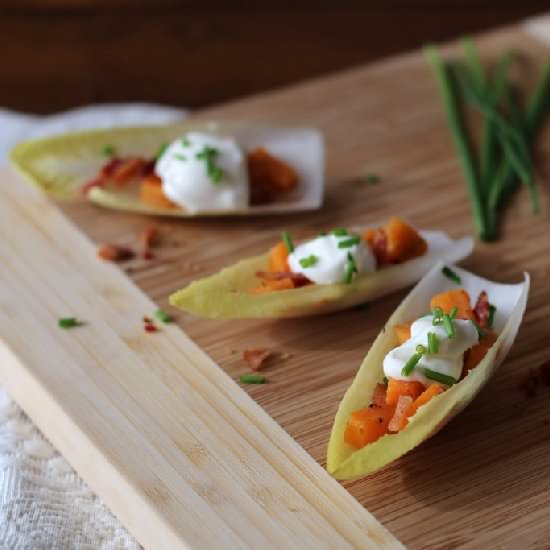 Endive with Sweet Potato & Bacon