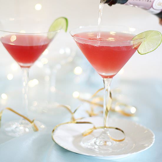 Vodka Cranberry Champagne Cocktail