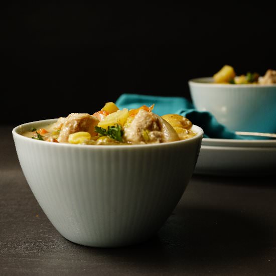 Slow Cooker Pork Soup