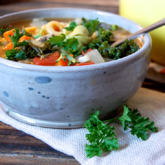 Kale Tortellini Soup