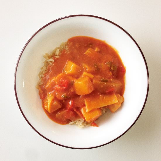 Crock Pot Red Curry Chicken