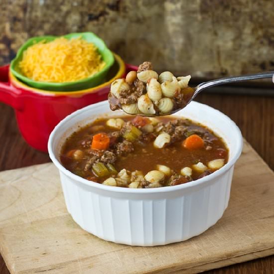 Slow Cooker Pasta e Fagioli